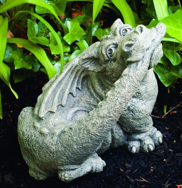 Treats Dragon Garden Sculpture